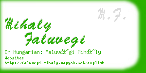 mihaly faluvegi business card